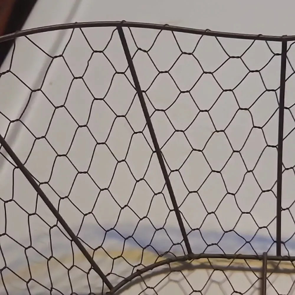 Wire Basket with Handle - Brown